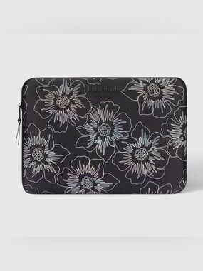 Kate Spade Iridescent Hollyhock Puffer Laptop Sleeve for 13”/14” Laptop/Tablet